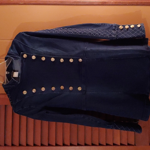 VENUS Jackets & Coats Venus Military Look Denim Jacket Poshmark